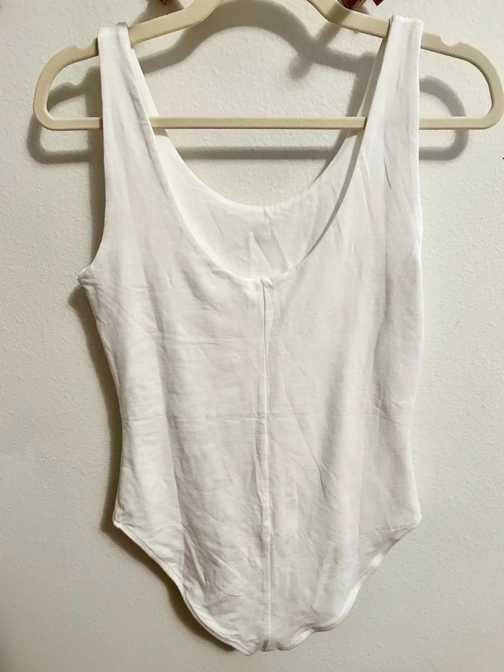 Pact White Scoop Neck Bodysuit